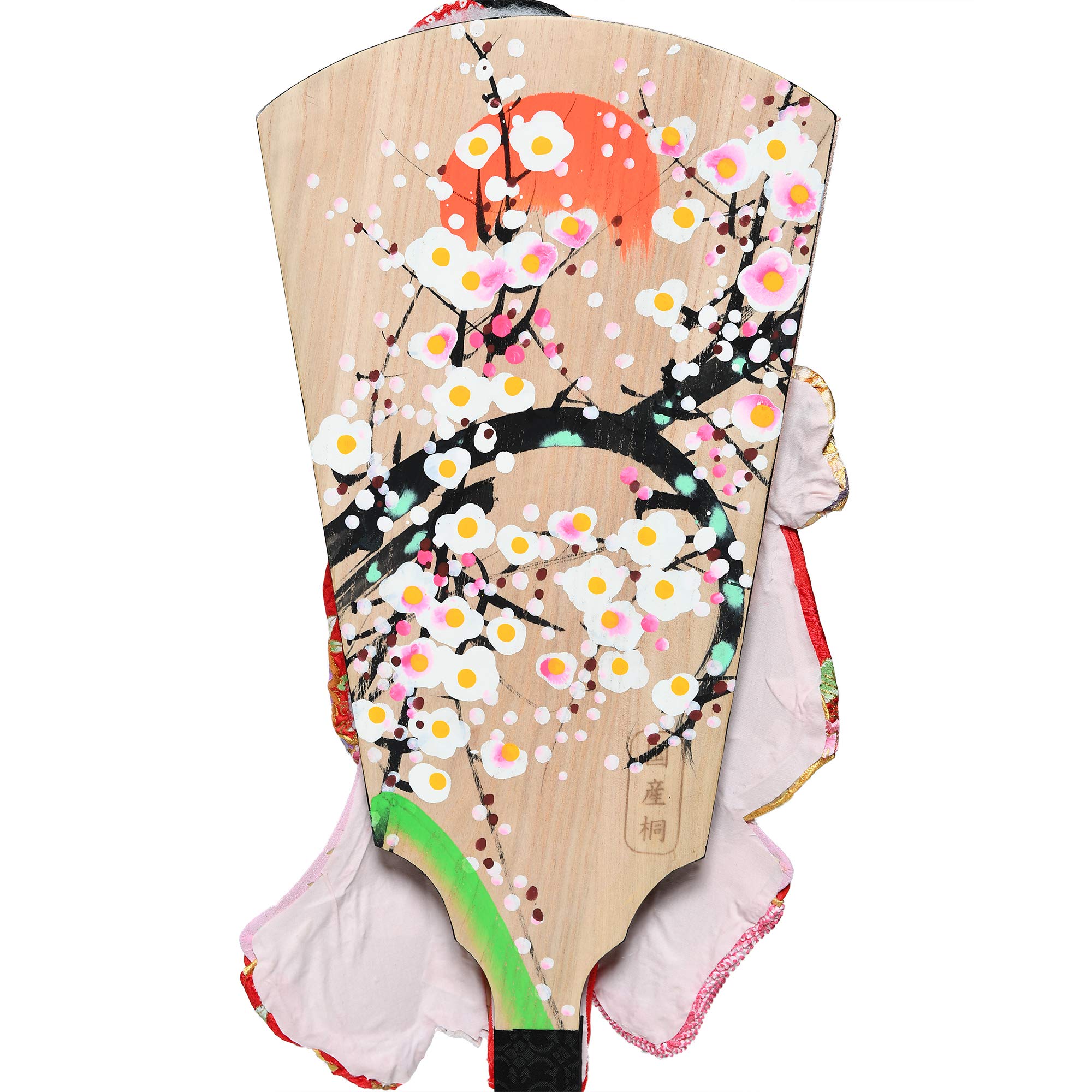 羽子板 【華苑】伝統工芸　匠一好　高級素材 Amazon | 【匠一好羽子板】【羽子板】20号華苑：正絹絞り金彩桜刺繍