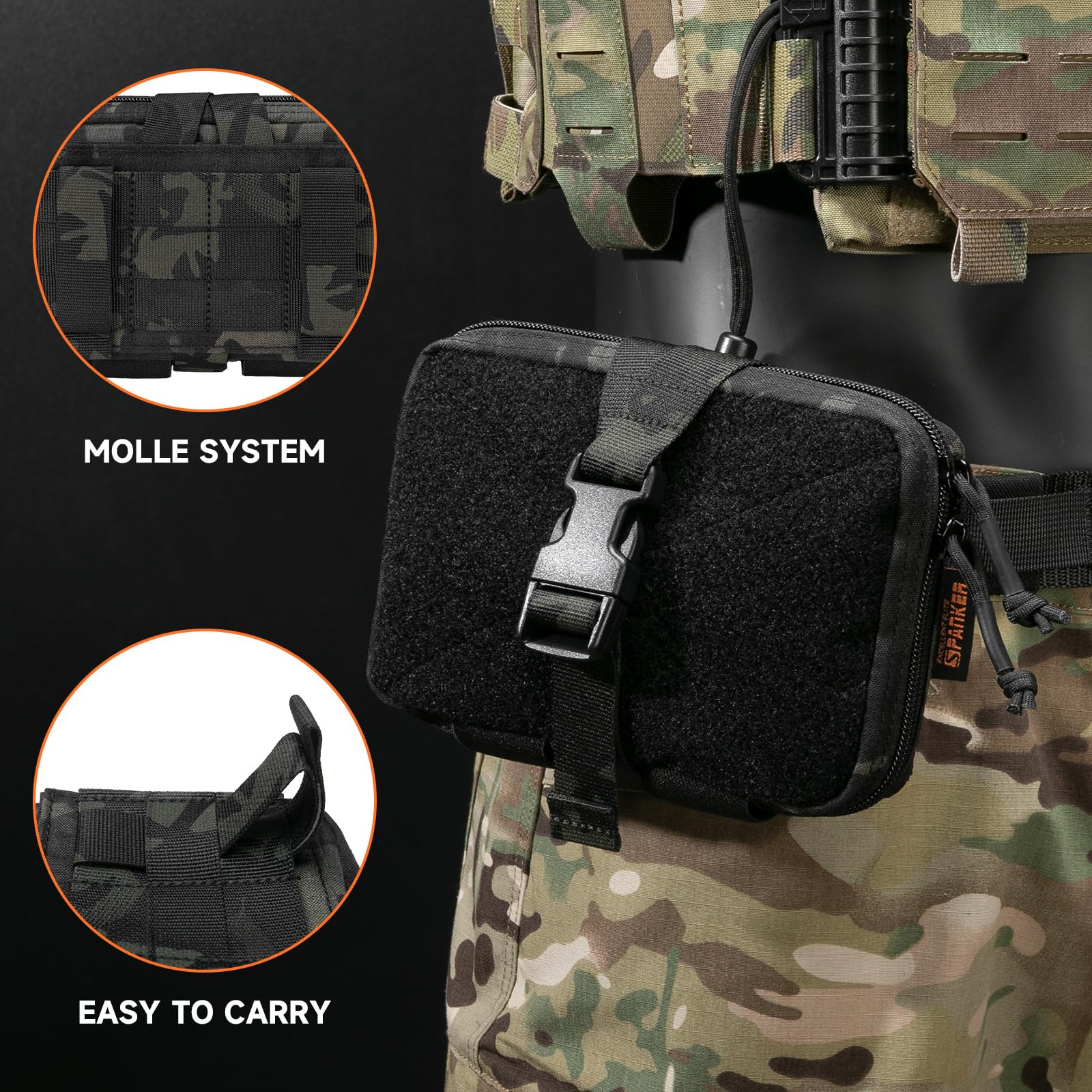 EXCELLENT ELITE SPANKER Taktische Molle Rip Away Ifak Pouch Utility Erste-Hilfe-Tasche Medizinische EMT Tasche