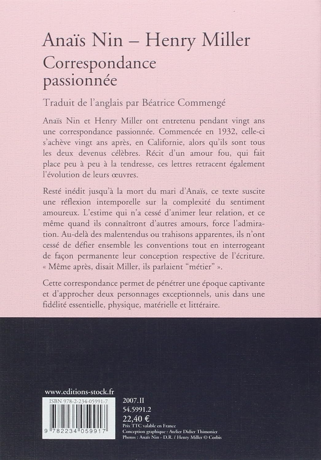 Correspondance passionnée      Paperback – February 14, 2007