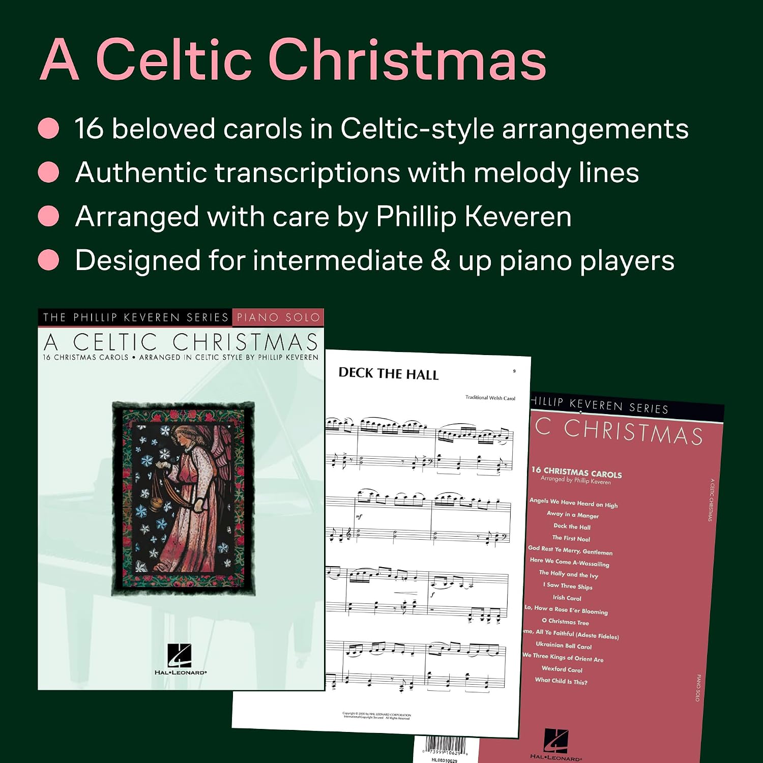 A Celtic Christmas Arr. Phillip Keveren | The Phillip Keveren Series Piano Solo | Celtic-Style Christmas Piano Sheet Music Book | Holiday Songbook for Intermediate Players | Piano Music Gift Idea image 4
