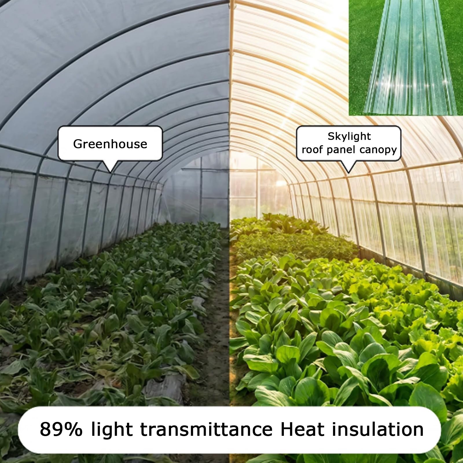 Panel para Tejado Perfilados Transparentes,Paneles de Tejado Corrugadas Aislamiento a Prueba de Lluvia,Paneles de Fibra de Vidrio de 1.5mm,para Cocheras,Garajes,Cobertizos (0.9x1m,14 pcs)