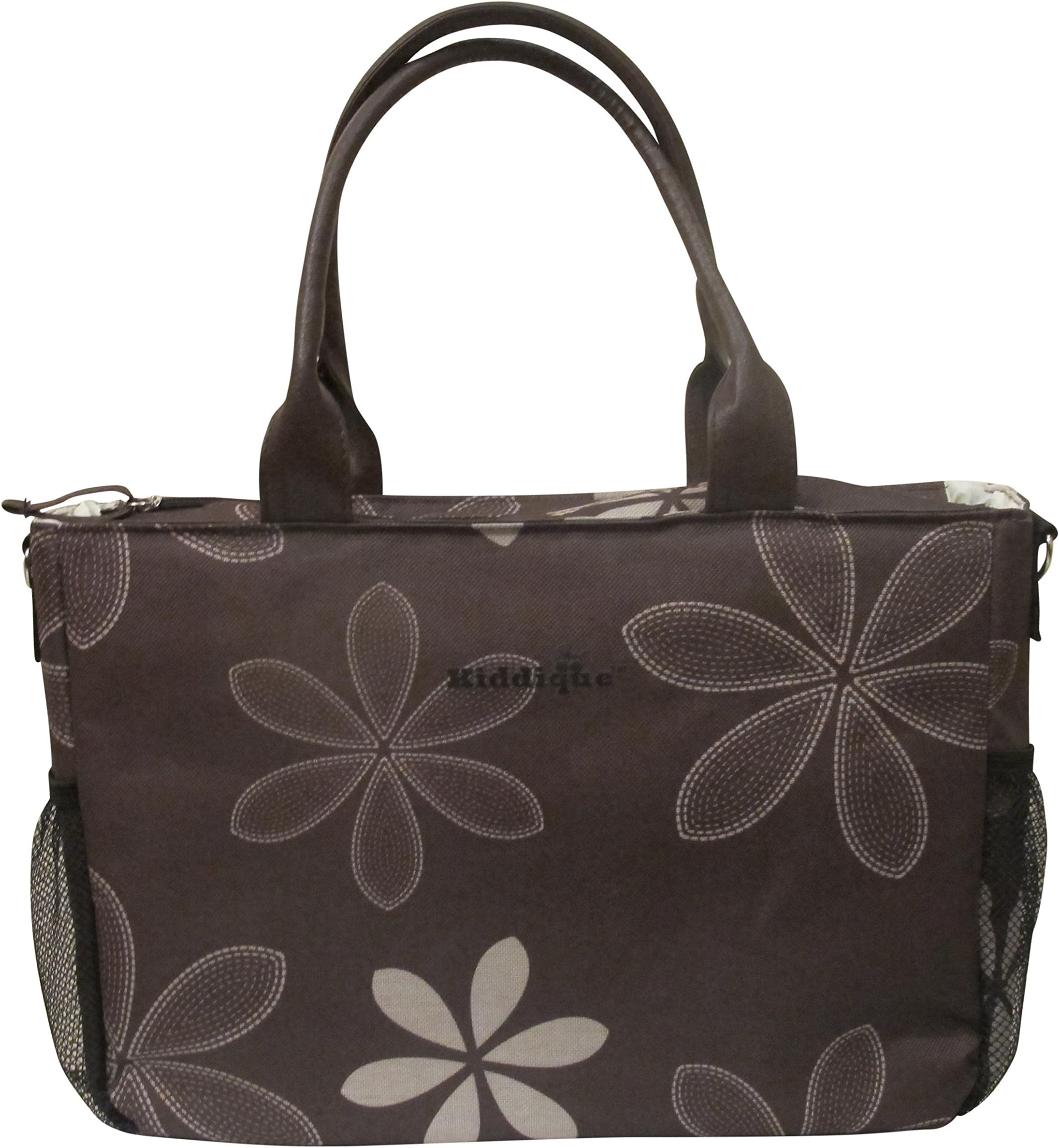 Diaper Bag with Changing Pad By Kiddique™ Fashionable and Ultra Lightweight. 10 Pockets- 2 External and 8 Internal, Pretty Design for Baby Boys and Girls Good for Moms & Dads