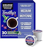 Timothy's Colombian La Vereda K-Cup Coffee Pods30 Count For Keurig Coffee Makers