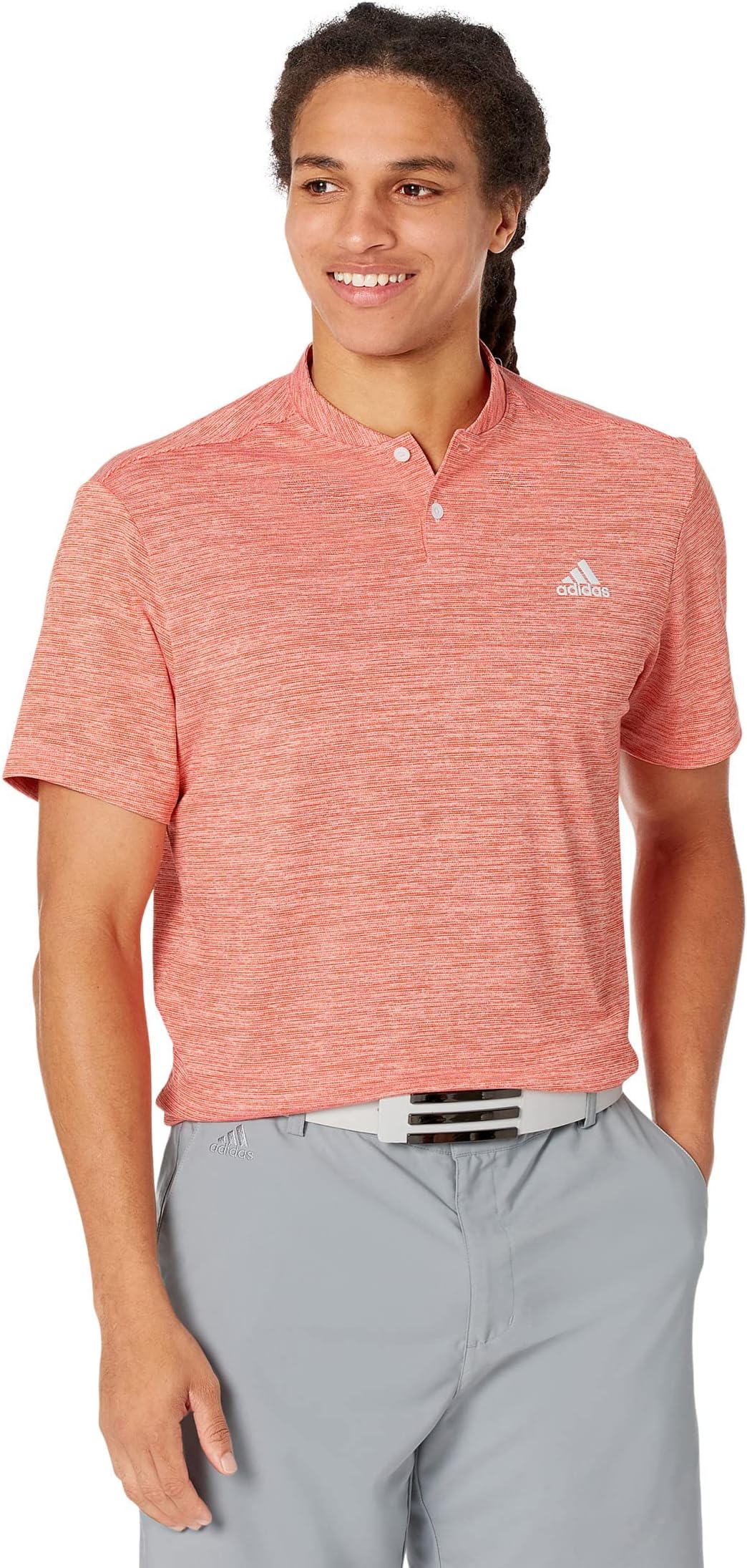 adidas golf polo orange