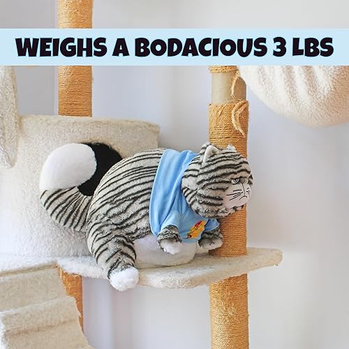 Miniatura 4 de Attatoy Chonky - Peluche con peso de gato, juguete de peluche de gato gordo