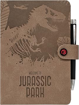 Notebook Journal Jurassic Park Official | Hardcover Journaling Notebooks + Pen | A5 Notebook | Cute Notebooks | 180 Dotted Pages | Jurassic World Rebirth