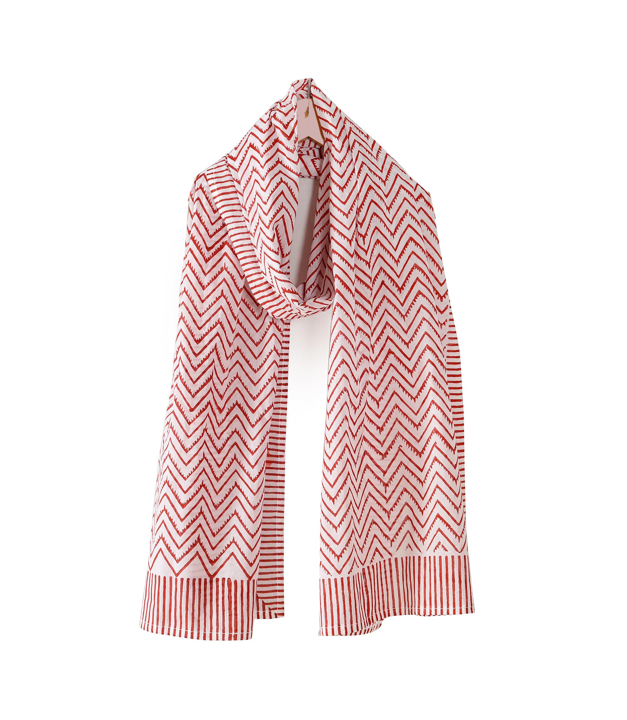 Ravaiyaa - Attitude is everythingHand Block Printed Cotton Long Stole Scarves Hijab Neck Wrap Scarf 71" X 21" Inch