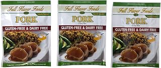 Full Flavor Foods Pork Gravy Mix - Gluten Free, MSG Free, Non Dairy, Nut Free - 3 Packages, 1.06 oz Each