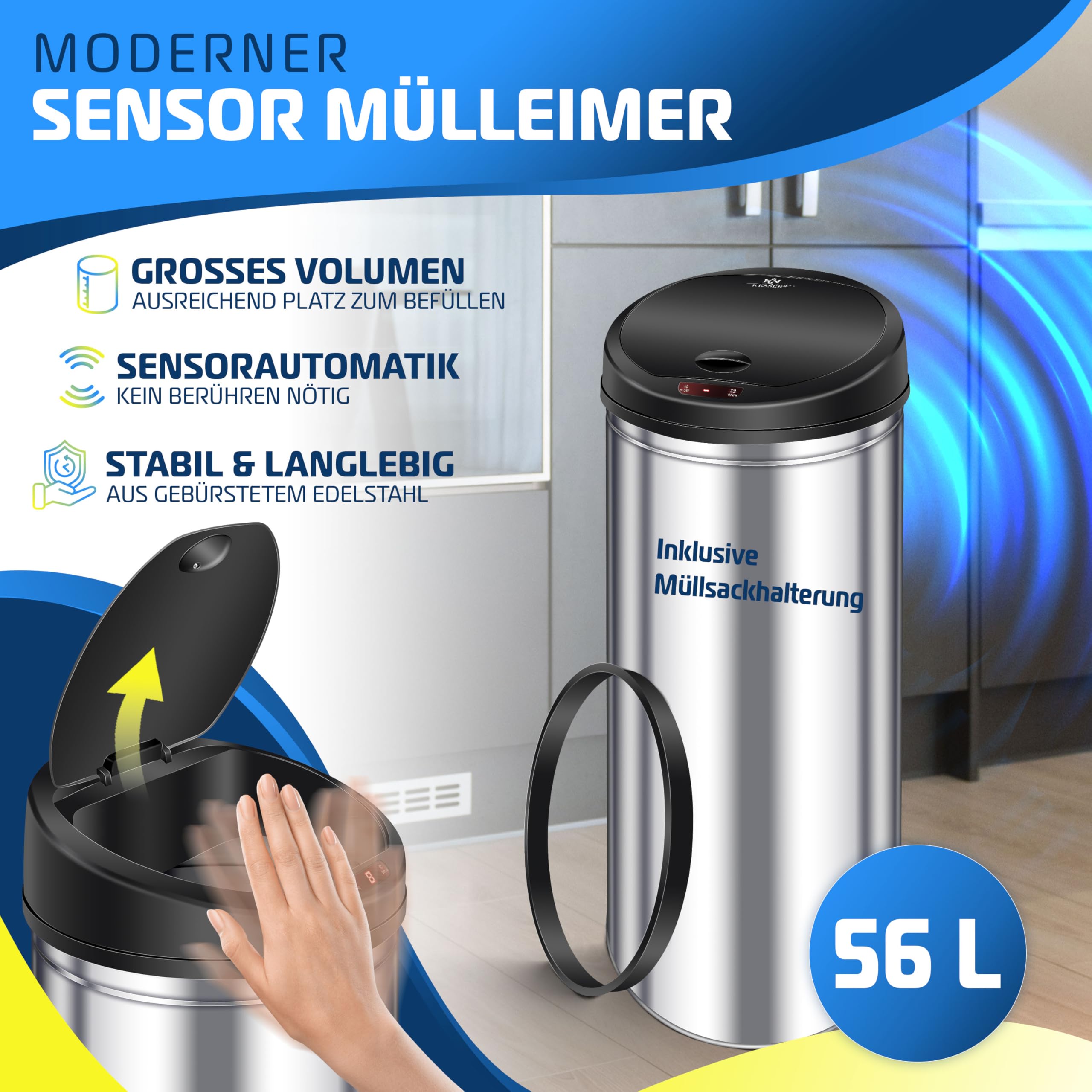 Kesser® Automatik Sensor Mülleimer