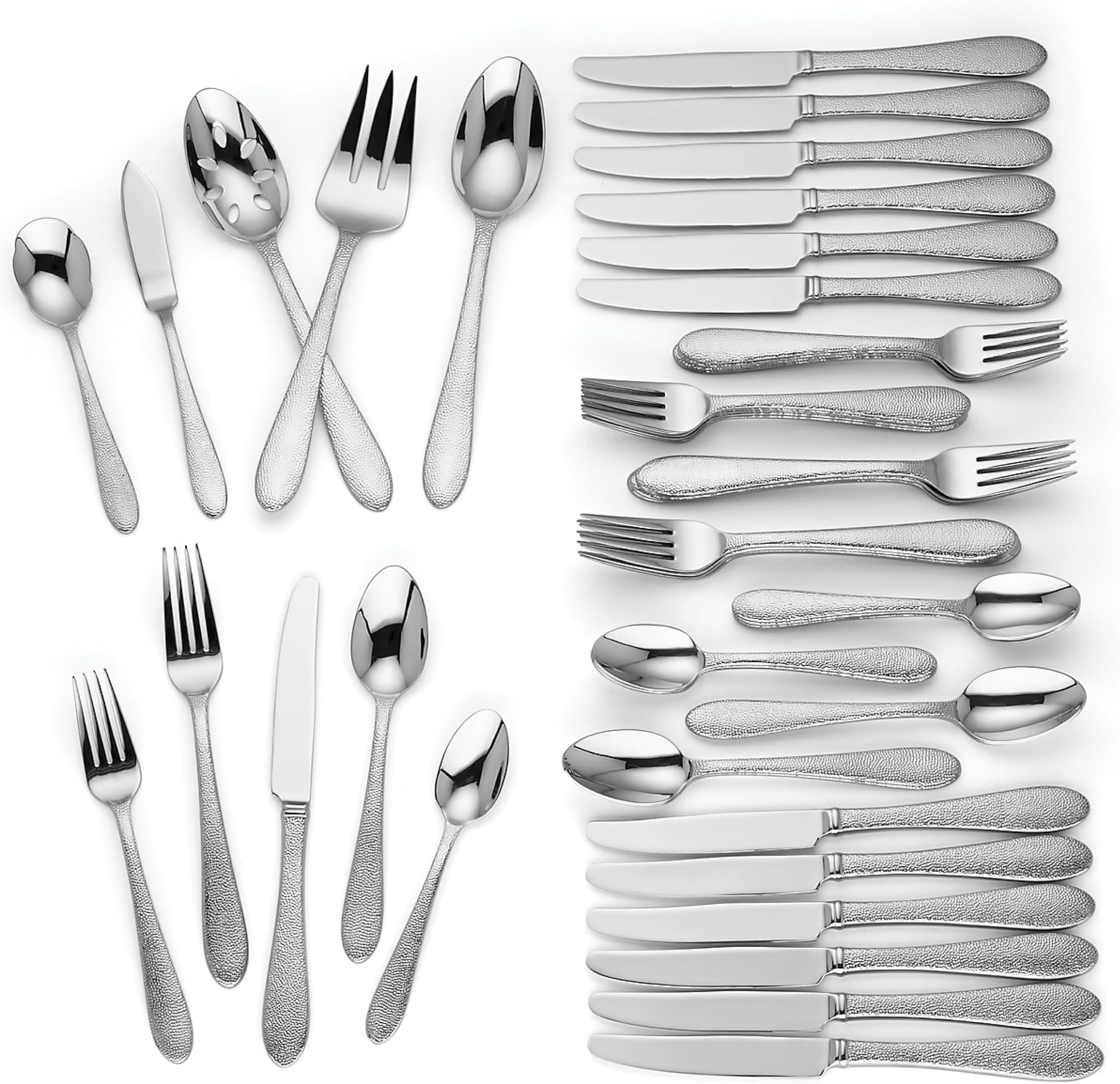 Lenox Chelse Muse 65Piece Flatware Set, 9.60 LB, Metallic