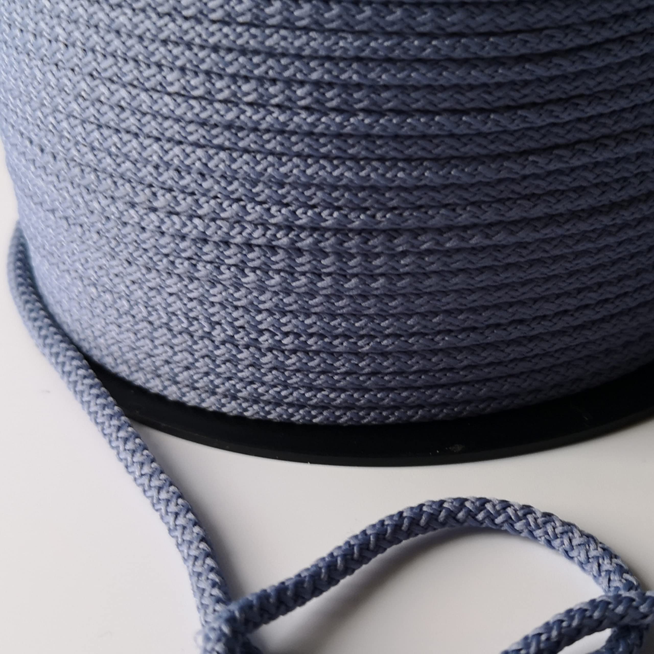 5mm Cord Drawstring Rope Polypropylene Strong String Craft Lacing Braided DIY (Light blue, 20 meters / 65 ft)