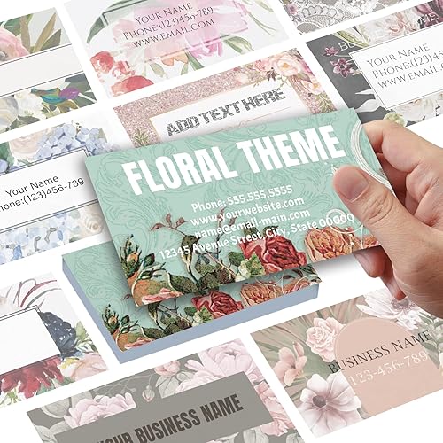 Miniatura 14 de Tarjetas de presentación personalizadas con plantillas coloridas, tarjetas de visita personalizadas con tu logo, de 3.5 x 2 pulgadas, papel mate