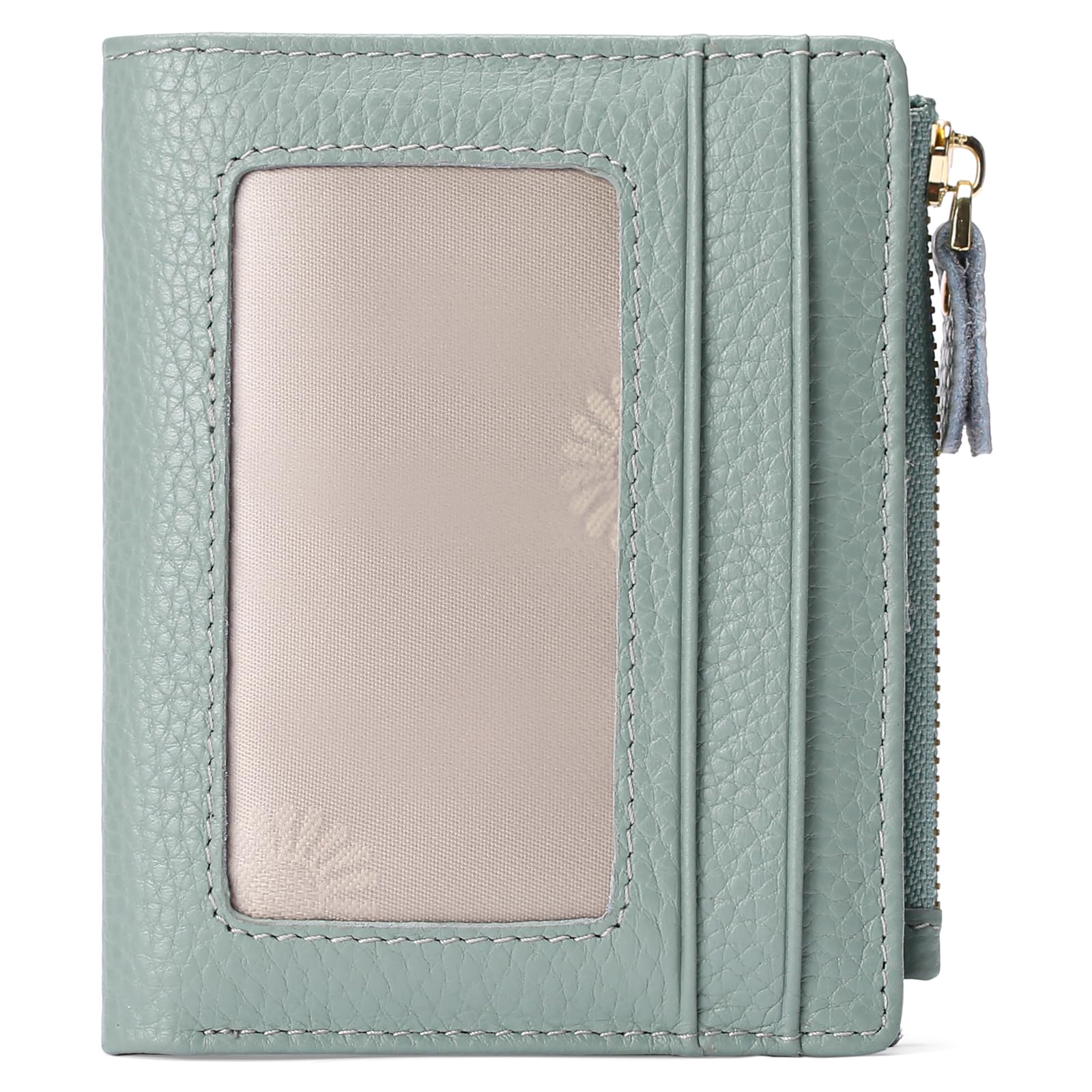 FALAN MULE Small Wallets for Women RFID Blocking Slim Bifold Leather Womens Wallet with Zipper Coin Purse