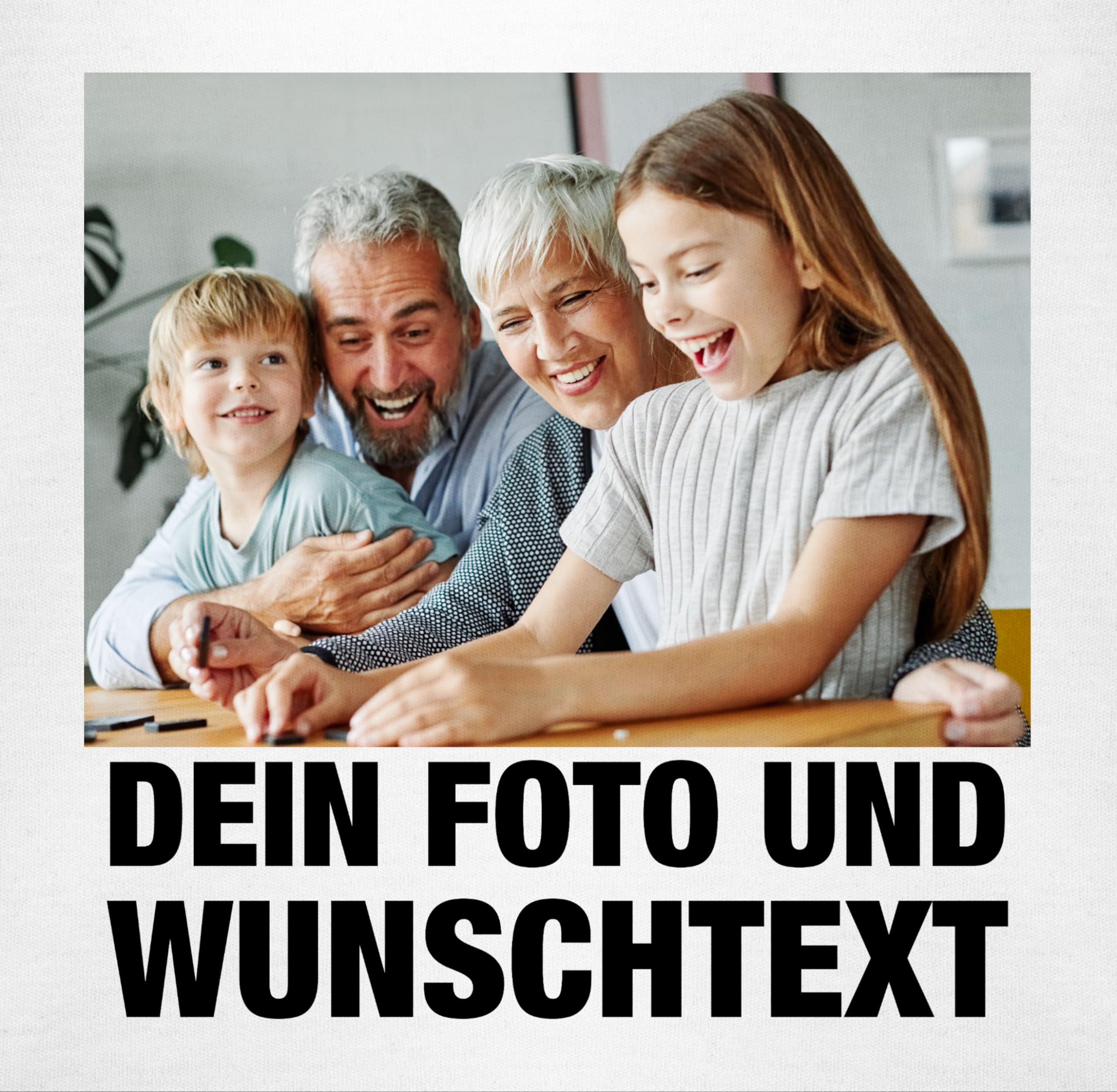 Geschenk mit Namen personalisiert by Shirtracer - Baby Body Junge Mädchen - Mit Foto I Eigenem Bild I Text I Name I Wunschtext