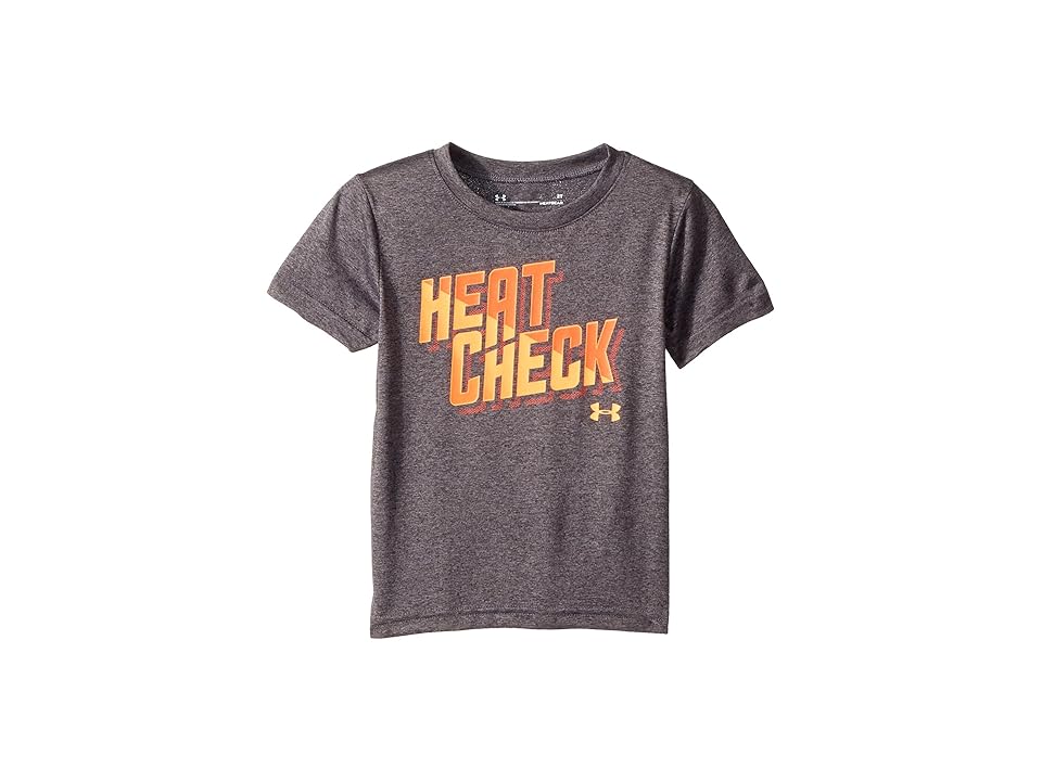 

Under Armour Kids Heat Check Short Sleeve (Toddler) (Carbon Heather) Boy's Clothing