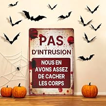 Decoration Halloween Exterieur Plaque Métal,Halloween Deco Effrayante
