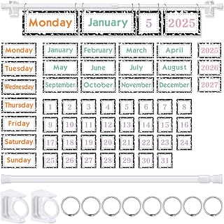 Kosiz Composition Notebook Classroom Calendar Bulletin Board Set Composition Classroom Flip Calendar with Holder for Teacher Must Have Organization Kit Home Back to School Supplies