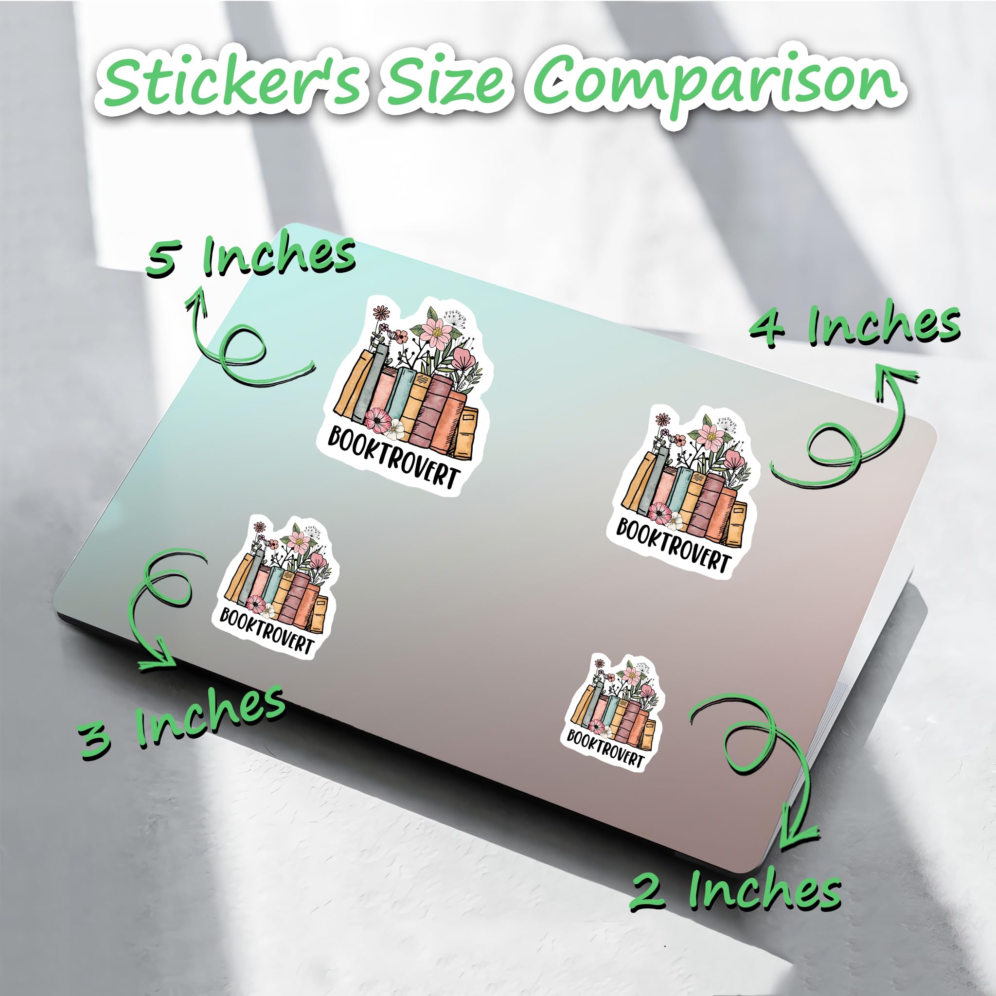 Amazon.com: 314PI BookTrovert Die-Cut Vinyl Stickers for Laptop