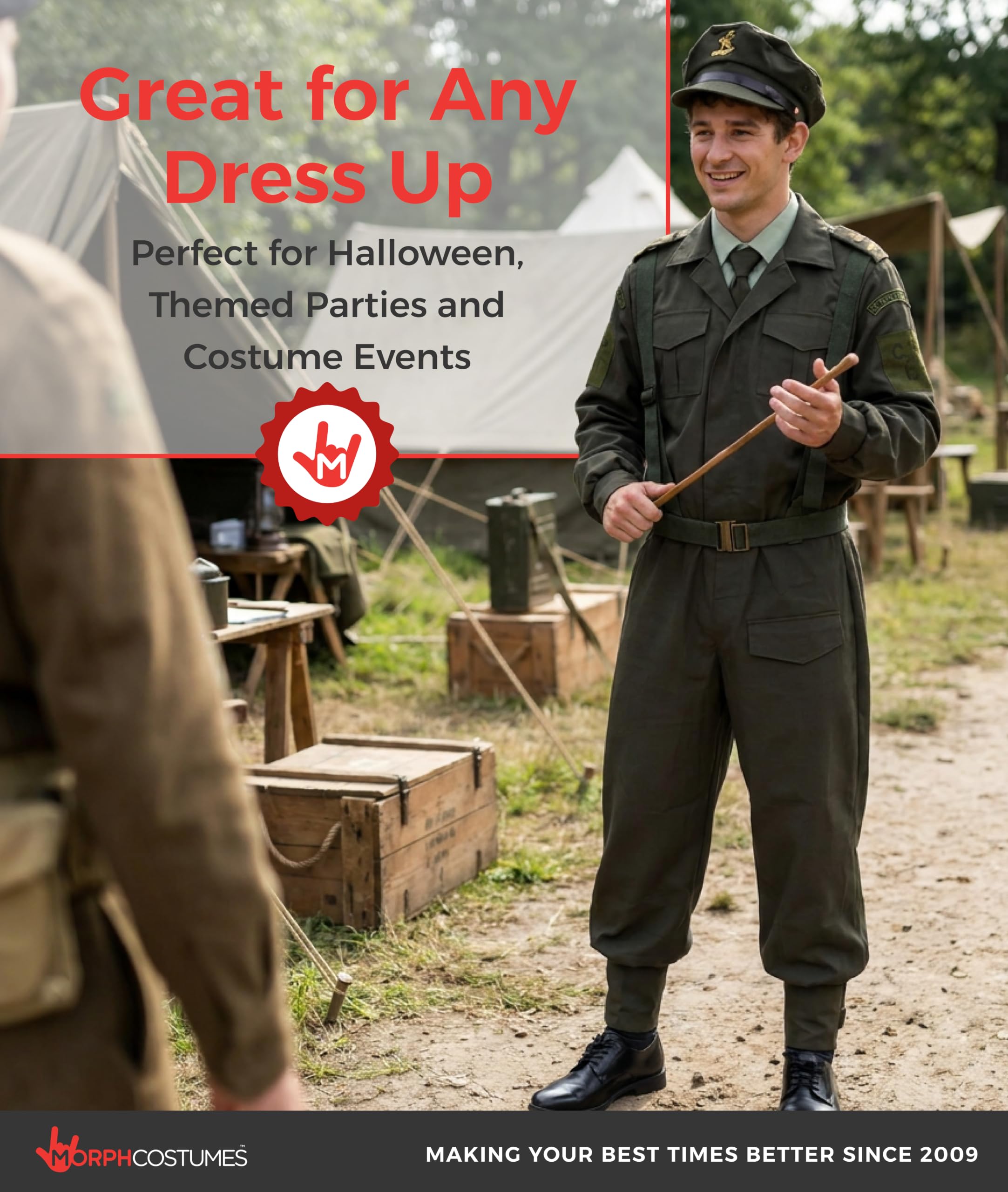 Fun Shack Deguisement Soldat Adulte, Costume Militaire Halloween Homme