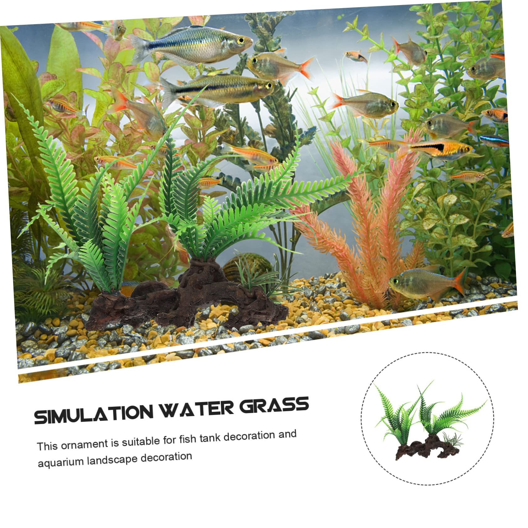 Toddmomy 5piezas Planta Artificial para Acuario y Terrario Decoración Acuática Lifelike De Plástico Adorno para Pecera y Espacio De Mascotas Natural y Agradable para Peces y Reptiles