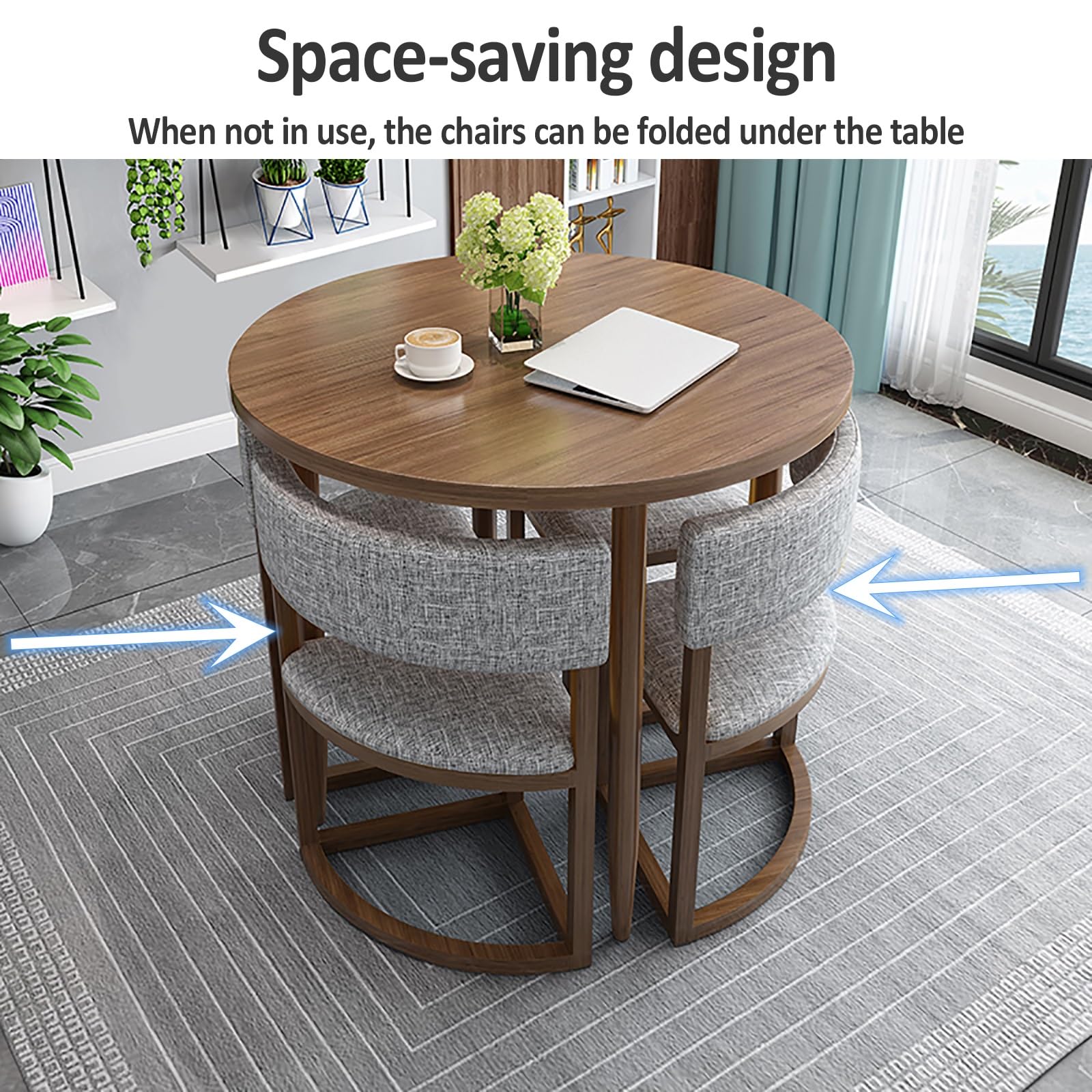 Amazon.co.jp: ダイニングテーブル 丸 ダイニングテーブルセット