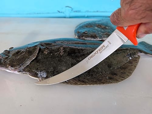 Vista 15 de Dexter Outdoors Dextreme Cuchillo de filete rígido de 10 pulgadas de doble filo Incluye funda