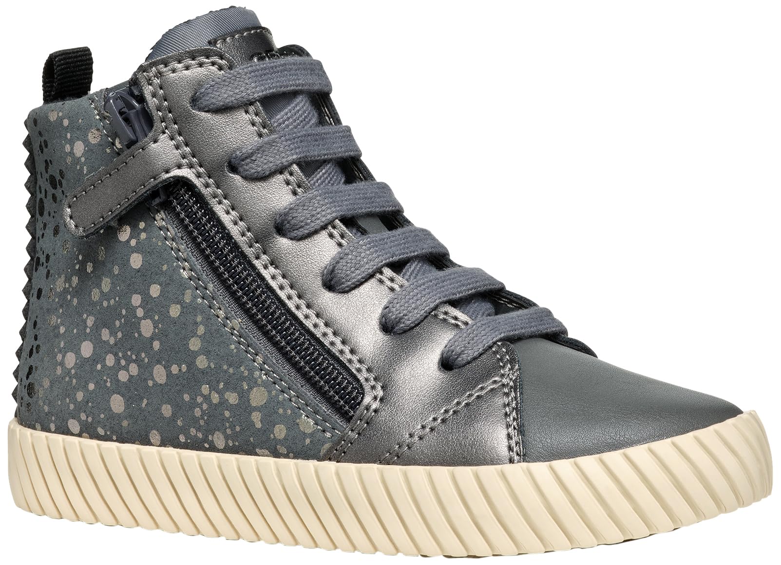 Geox J MIRROLESS Girl A, Sneaker, Gray