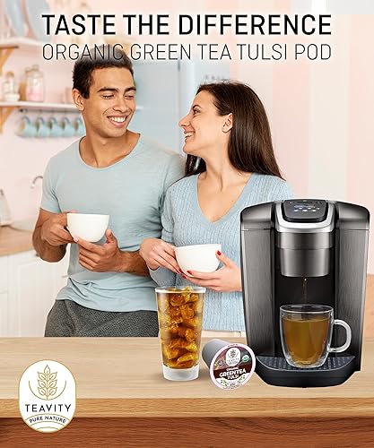 Vista 186 de Teavity - Paquete variado de cápsulas de té orgánicas Cápsulas de té caliente o hielo para Keurig, manzanilla, desayuno inglés, té negro, cápsulas