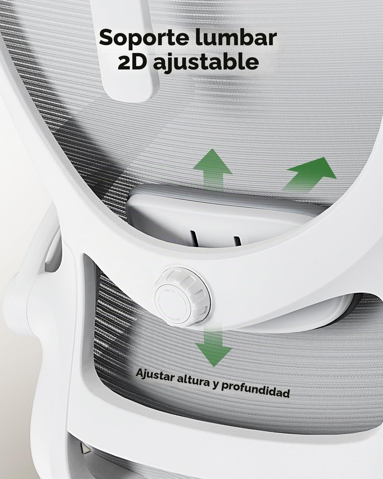 Marsail Silla Escritorio Ergonomica: Silla Oficina de Computadora con Respaldo Alto de Malla y Soporte Lumbar Ajustable Silla Giratoria para Tareas Trabajo con Ruedas, Reposabrazos 3D y Reposacabezas