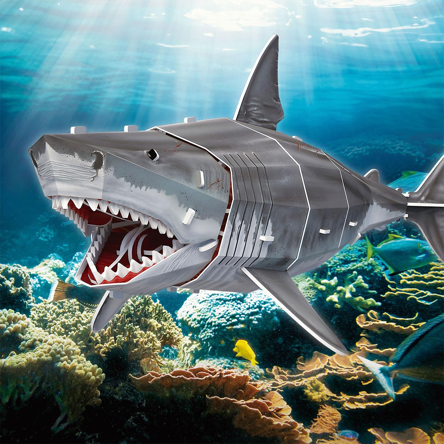 National Geographic - Tartaruga Marina + Squolo Bianco | Puzzle 3D Bambini | Costruzioni 3D Puzzle | Regalo Per Bambini | 31 Parti e 72