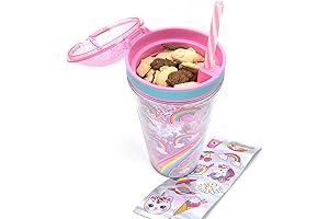 Rainbow-licious Snack and Drink Adventure: Kid's All-in-One Snack Set with Unicorn Vibes