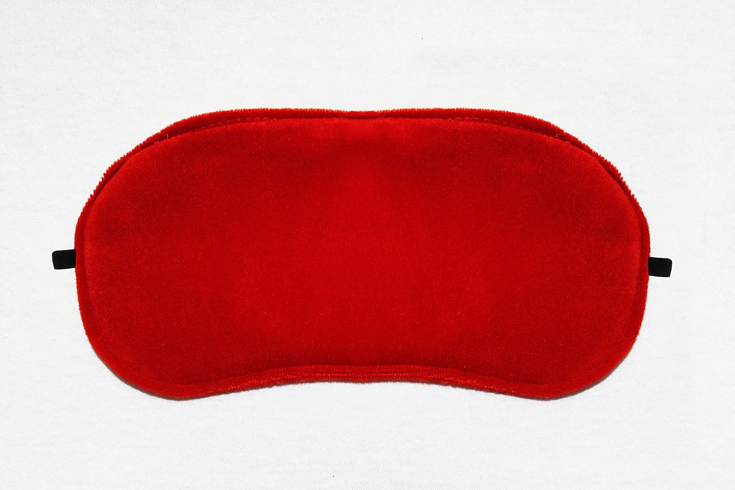 Juzzii Silk Velvet Super Soft & Smooth Sleep Mask Eye Shades For Men Women Girls Boys Kids Color-Red