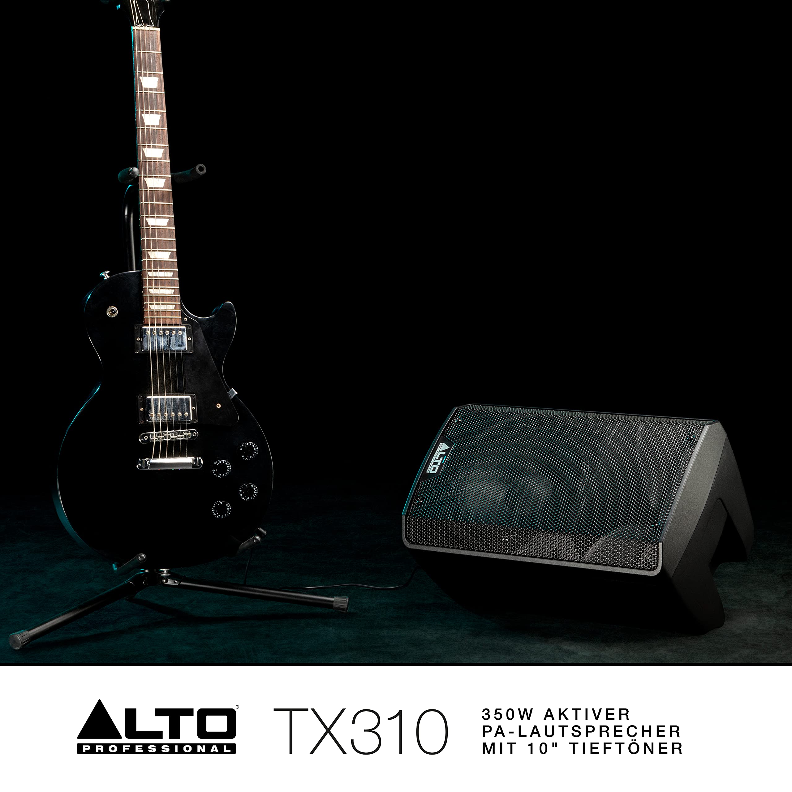 ALTO TX310-350W Aktiver PA-Lautsprecher mit 10" Tieftöner für Mobile DJs und Musiker, Kleine auftrittsorte, Feiern und Sport-Events