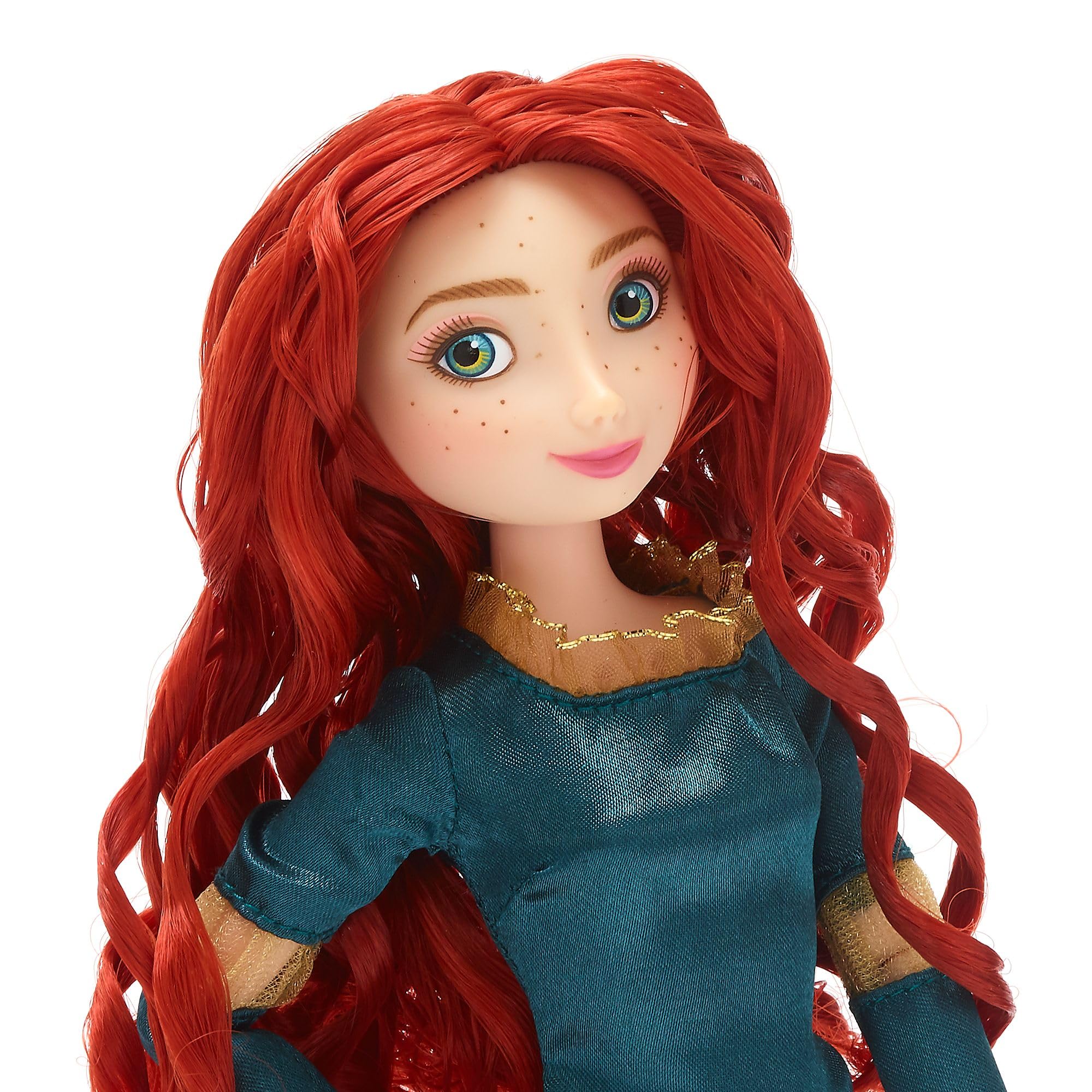 Disney Store Official Merida Classic Doll, Pixar's Brave, 29cm/11, Fully Poseable Disney Princess Doll in a Regal Dress, Includes Toy Hair Brush - Suitable for Ages 3+ - Image 3