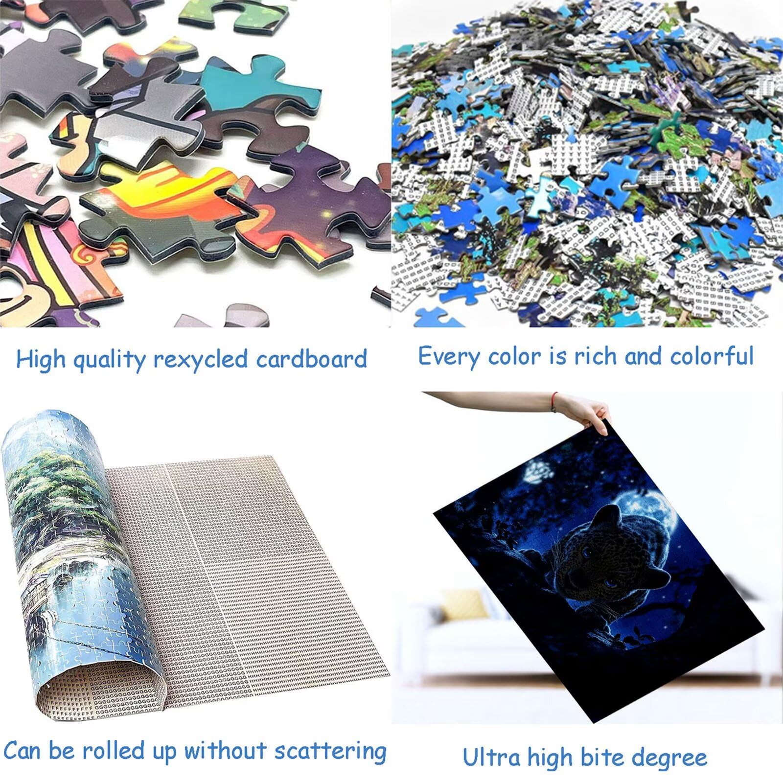 Puzzle 4000 elementów leopard puzzle dla dorosłych las 141x87cm Unikalne rzemiosło klasyczne 3D drewniane układanki do rodzinnych gier aktywnych, układanka do samodzielnego wykonania nawet do
