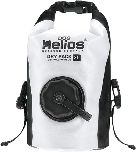 Dog Helios 'Grazer' impermeable viaje al aire libre bolsa dispensador de alimentos secos bolsa 3L, blanco