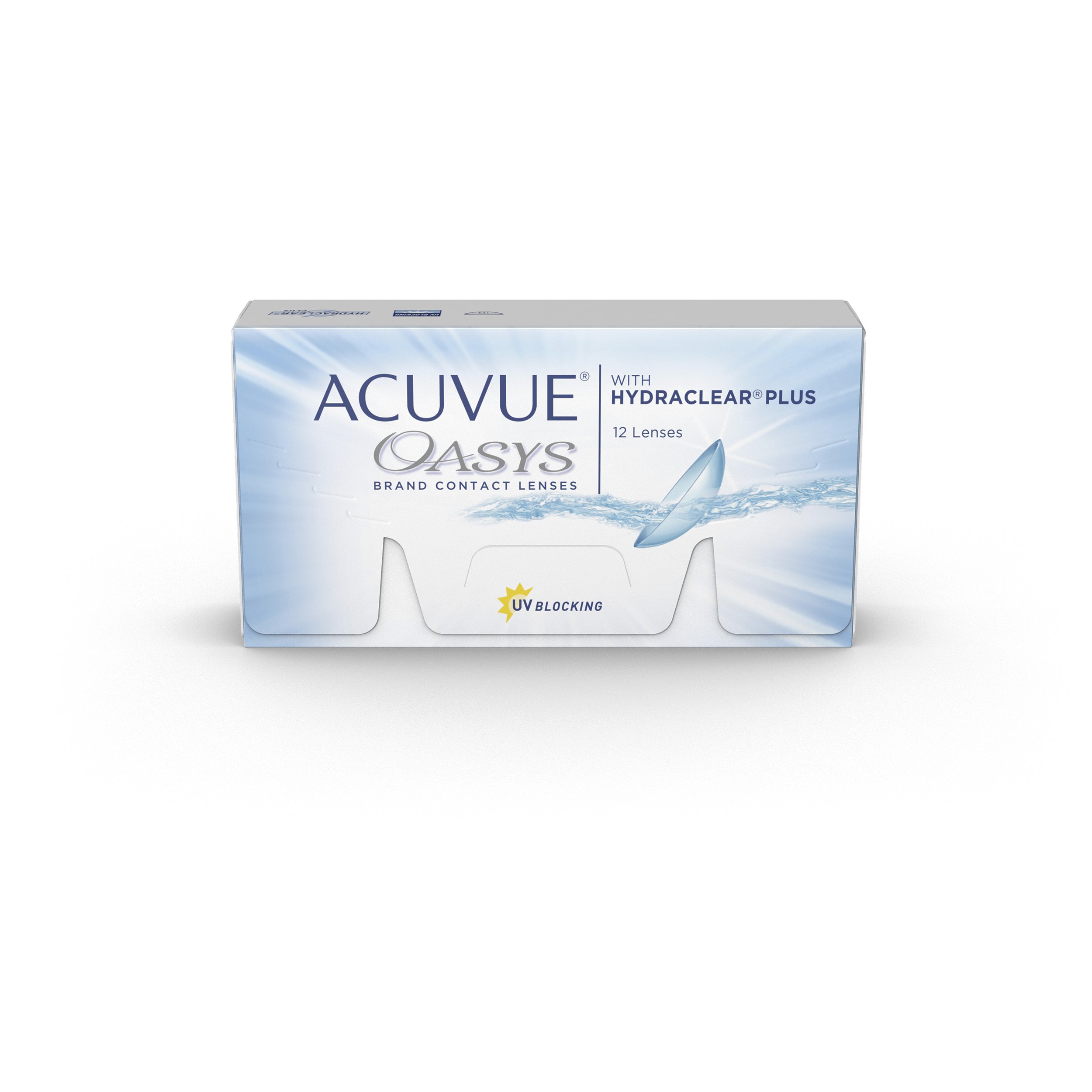 ACUVUE® OASYS with HYDRACLEAR® PLUS - Lentillas quincenales - protección UV - 12 lentes