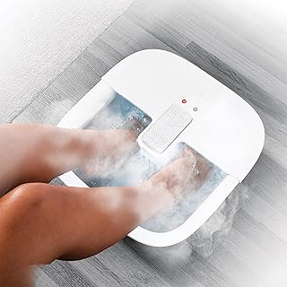 Sharper Image Soothing Foot Massager Heated Bubble Home Spa Massaging Soak Bath