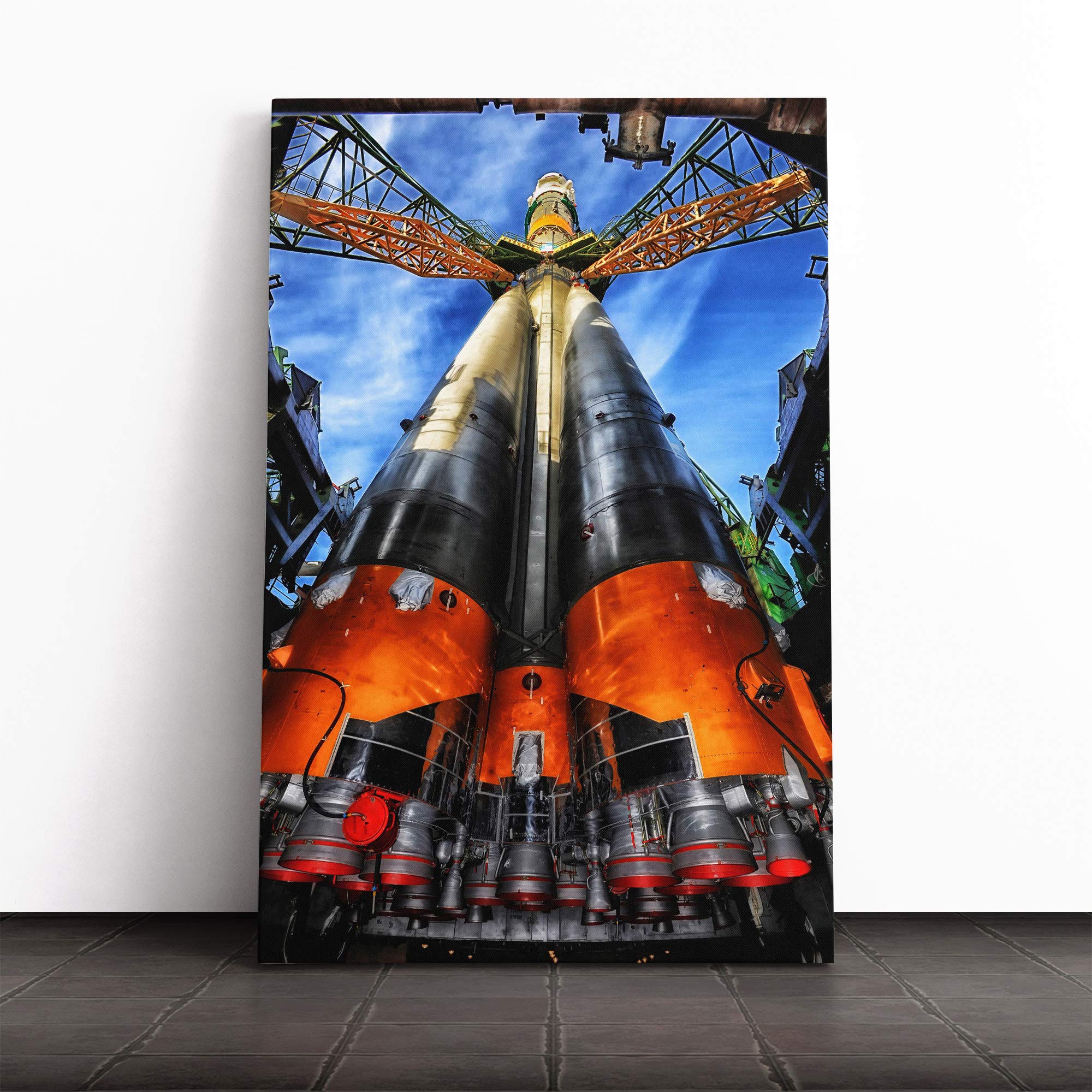 Shuttle Space Canvas Print | Gallery Wrapped 30mm Frame Wall Art | 24x16 inches | Ready to Hang | Modern Space Picture | Living Room Bedroom Lounge Office