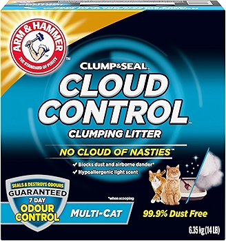 Arm & Hammer Clump & Seal Cloud Control Cat Litter for Multi-Cat Homes