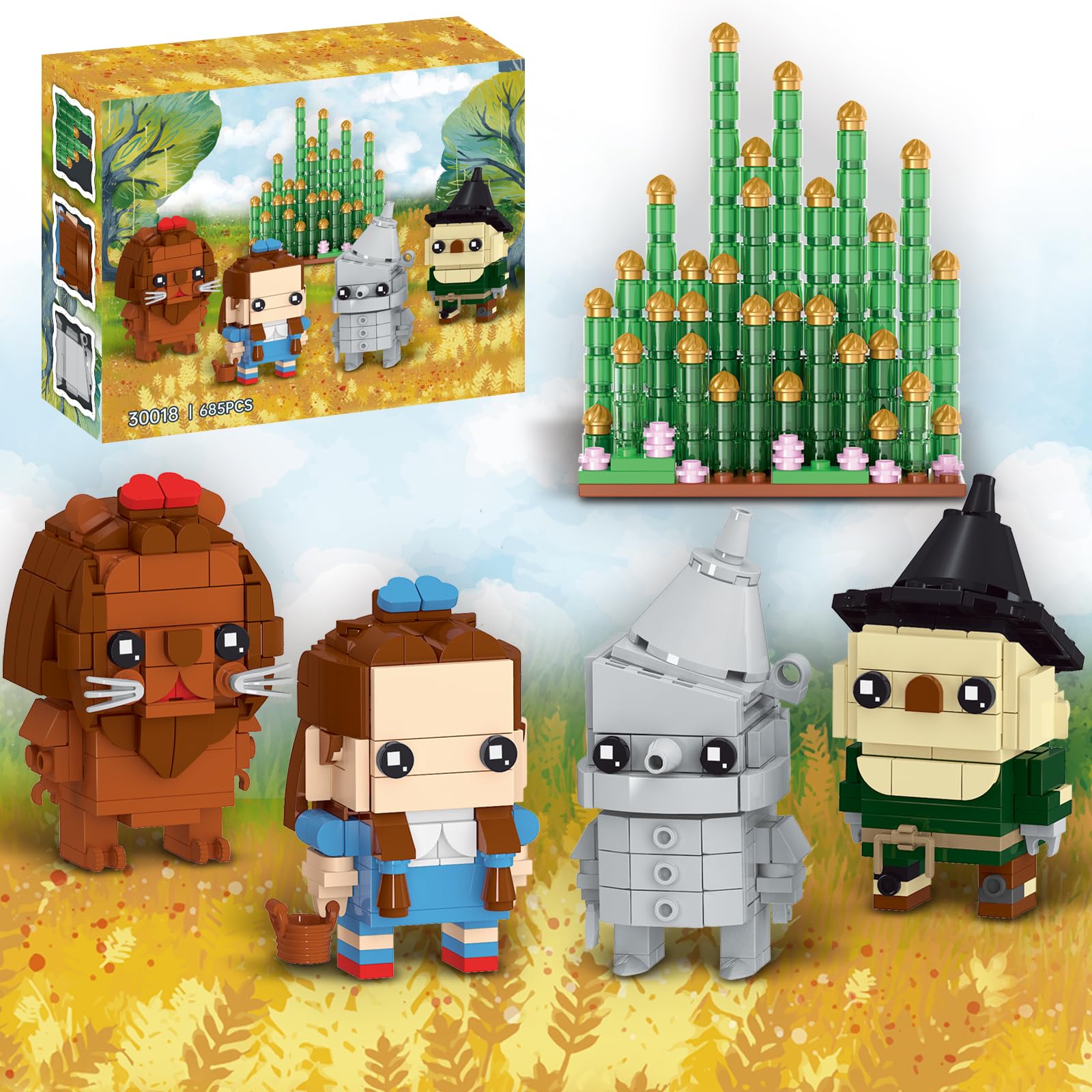 Classic Action Figures Building Set Compatible with Lego for Adults, Gift Idea for Boys and Girls Ages 8-14, Model Figure for Collectors and Display, 685 Pieces-image-18