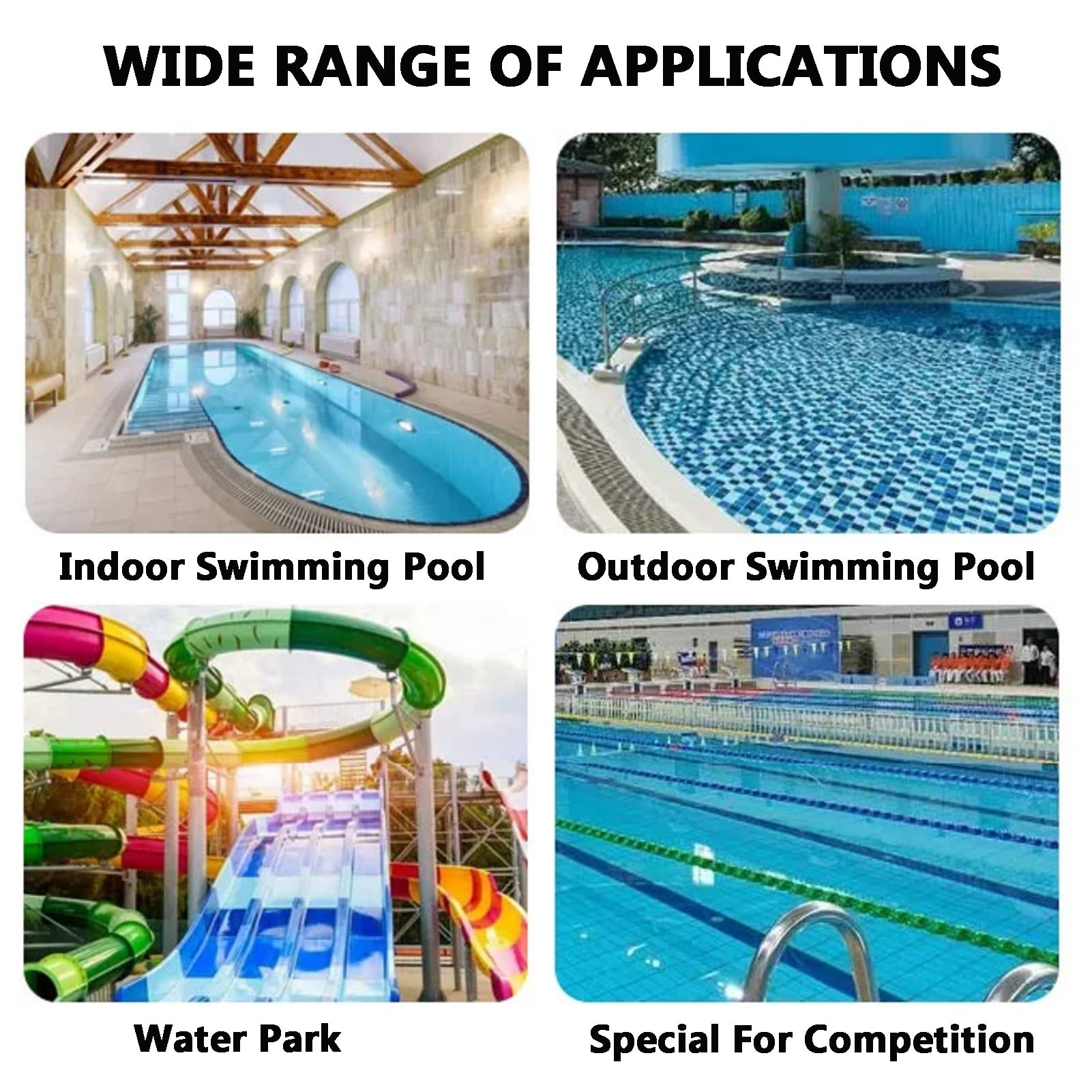 Kit de señalización de carriles para Piscinas: boya de 11 cm y Cuerda de Seguridad de 9 m para Piscinas, Playas y vías fluviales. Cuerda de Seguridad para Piscinas fácil de Usar para la seña