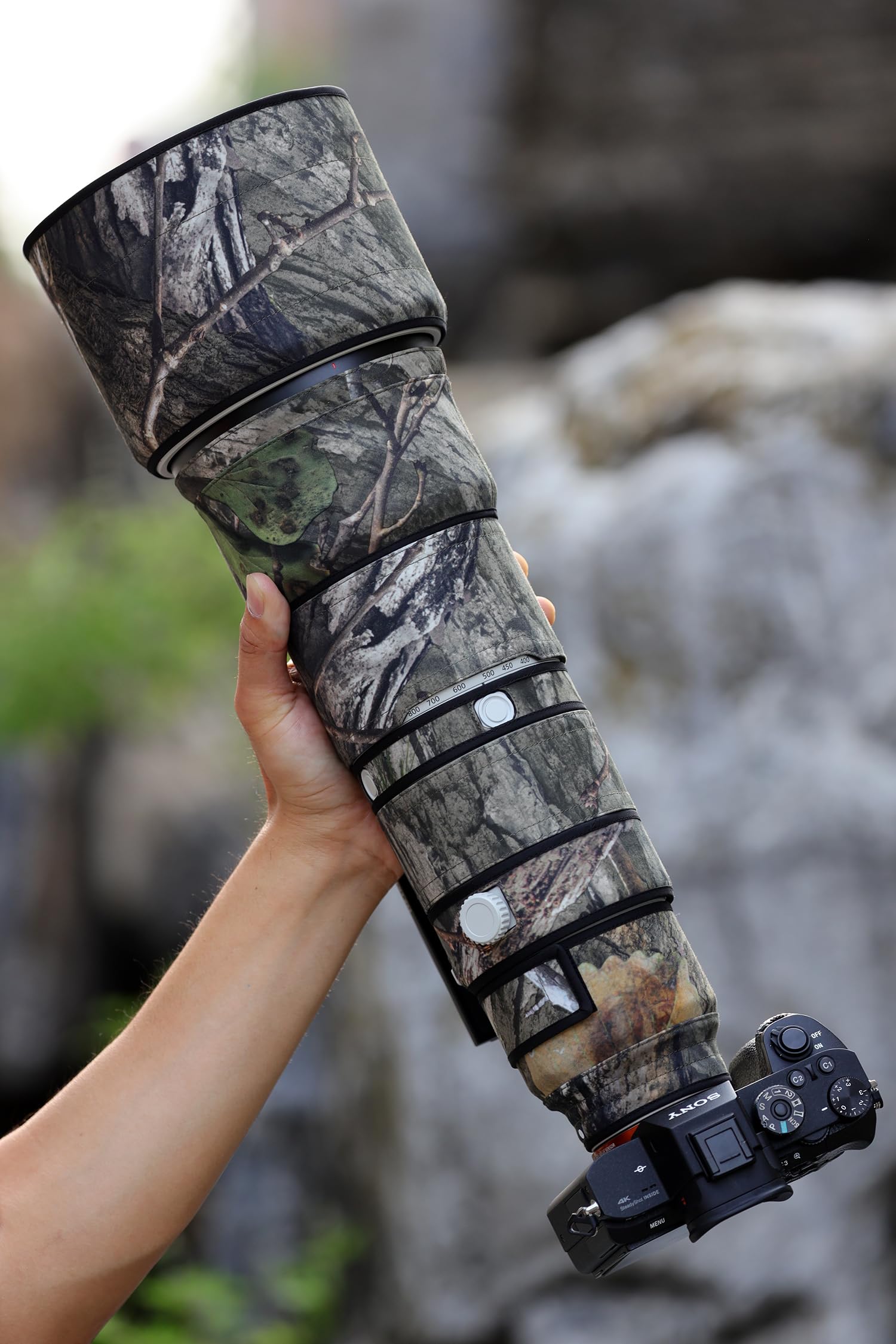 Amazon.co.jp: ROLANPRO レンズ迷彩コート適合するSony FE 400-800mm