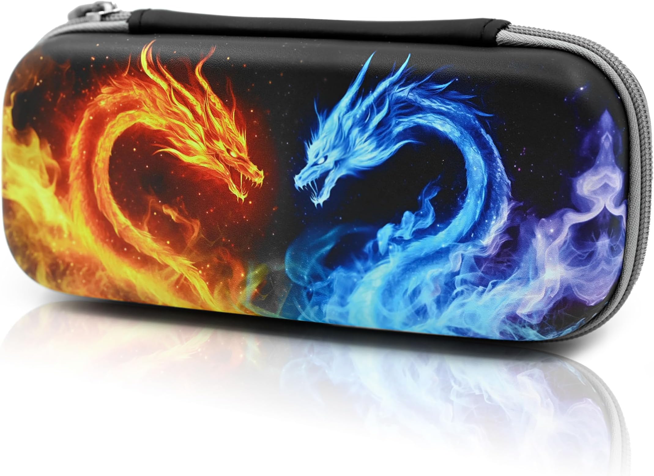 Dragon Pencil Case Zip Pencil Box Multi Pouch Holder Desk Organizer For Boys Girls School Office