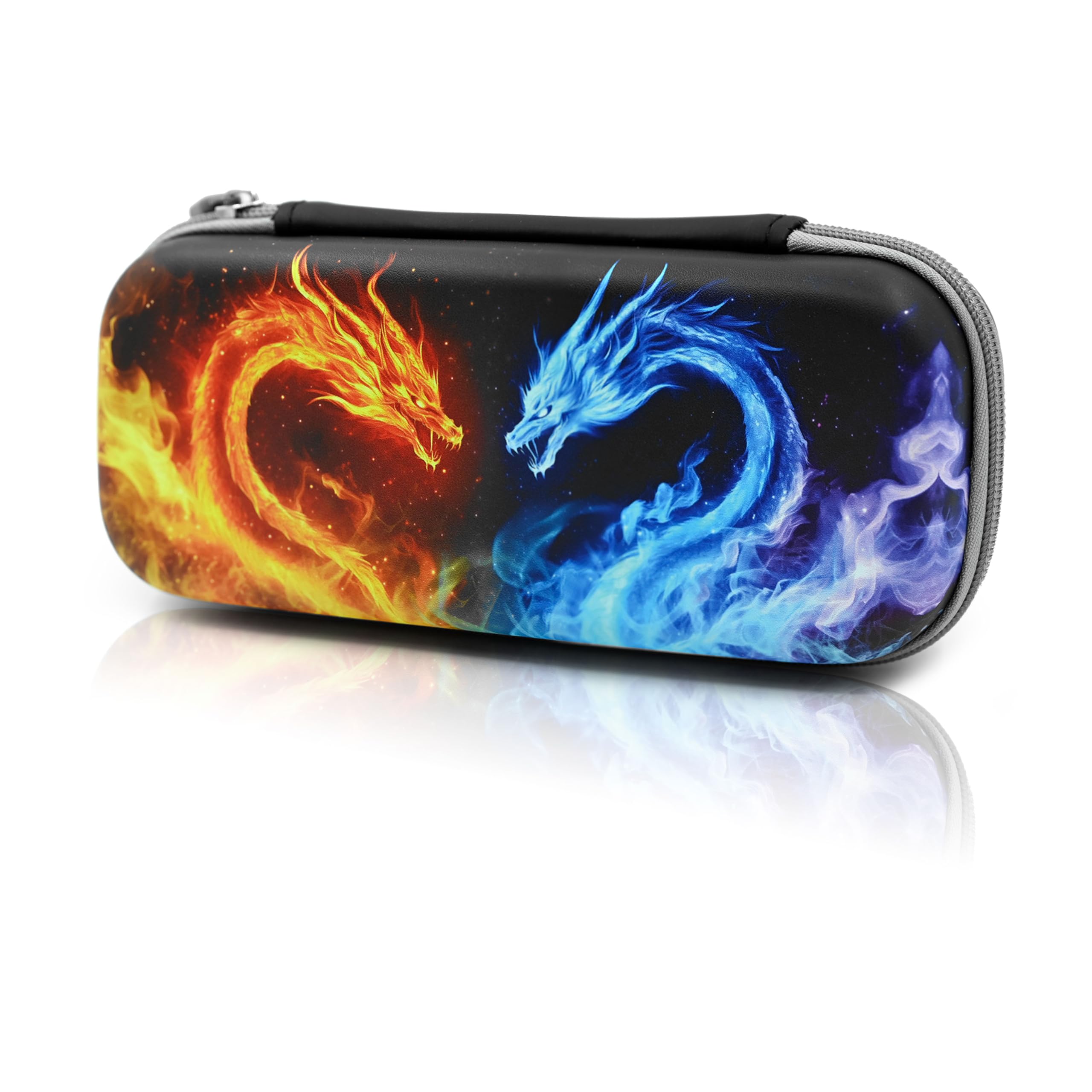 Dragon Pencil Case Zip Pencil Box Multi Pouch Holder Desk Organizer For Boys Girls School Office