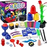 Magic Kit, Magic Tricks for Kids Age 6-8, 40 Magic Tricks with Instructions for Girls Boys Beginners to Perform, Gift for Boys Girls Kids