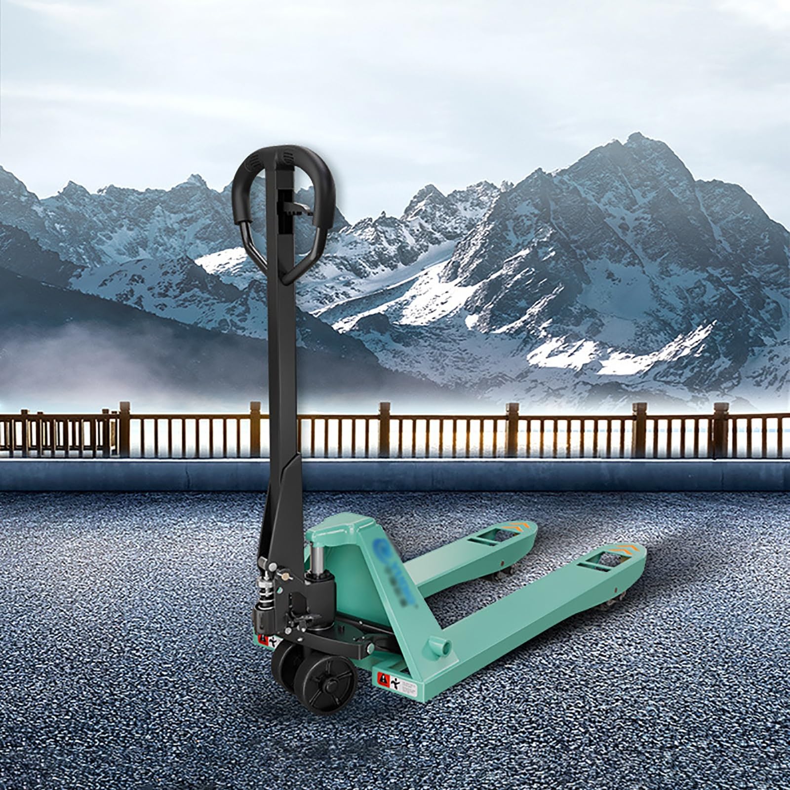 Pallet Jack manuale con ruote in PU e cilindro sigillato per magazzino e logistica