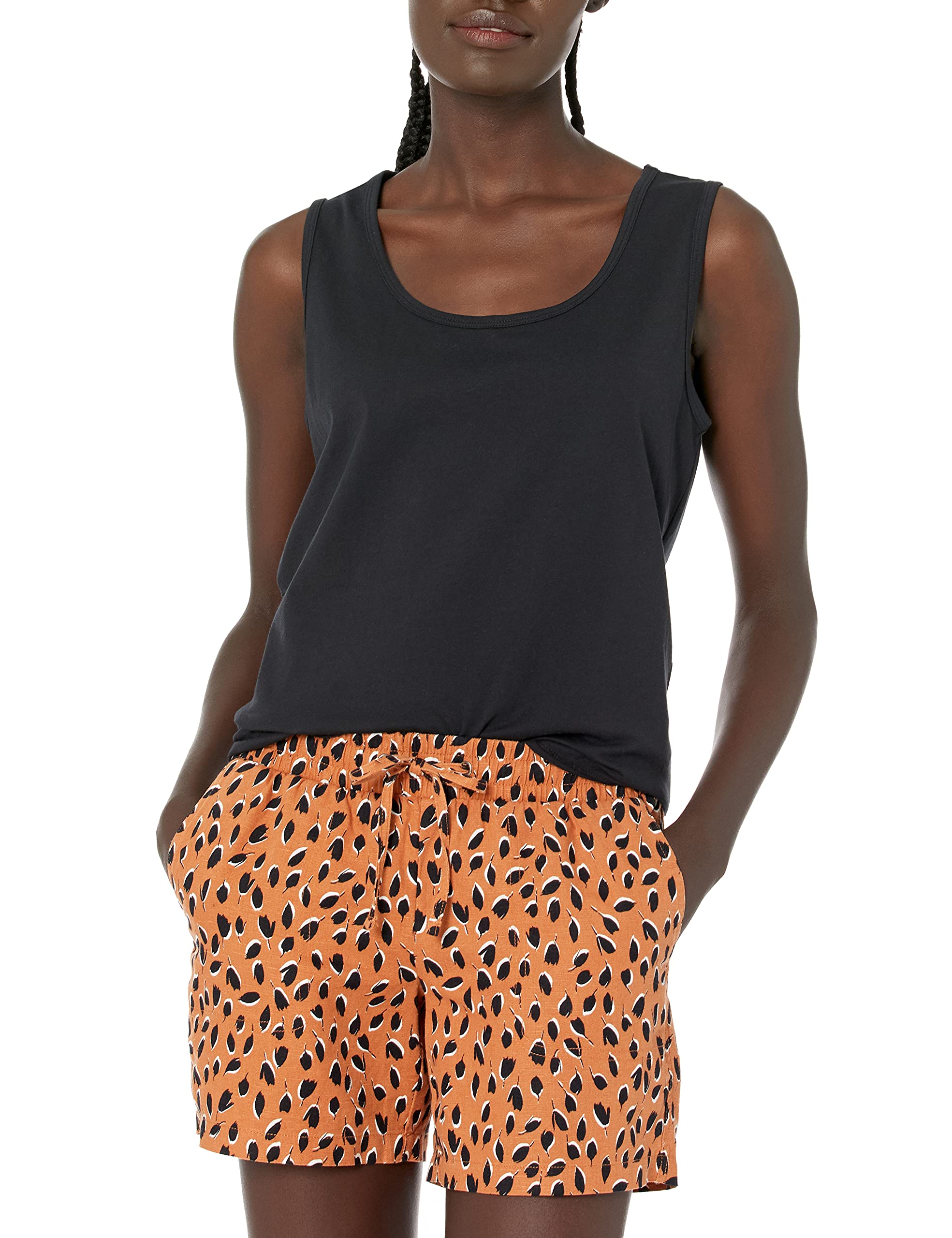 Amazon Essentials Canotta Smanicata in 100% Cotone vestibilità Classica Donna, Pacco da 2