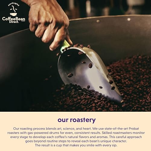 Miniatura 8 de Coffee Bean Direct Six Bean Expresso, café de grano entero, tostado oscuro, bolsa de 1 libra (paquete de 1)