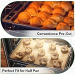 EcoDispose 100PCS Unbleached Kraft Parchment Paper, Precut Half Sheet 12 x 16 Inch Non-Stick Heat Resistant Baking Sheets